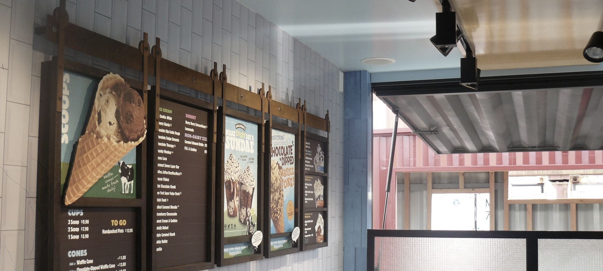 Ben & Jerry's Pop Up Shop banner