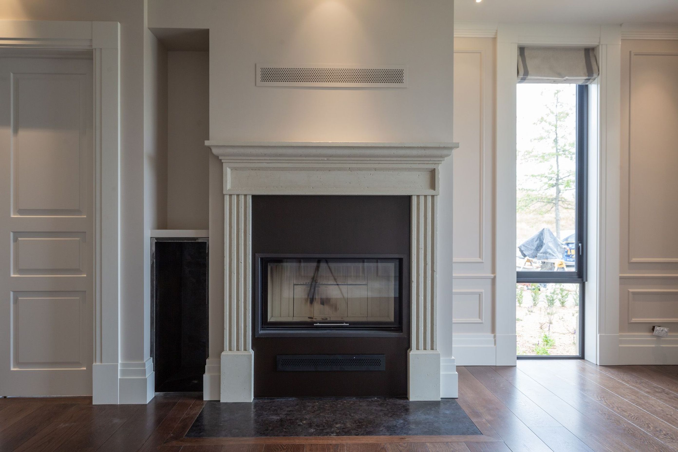 Bespoke concrete fire surround