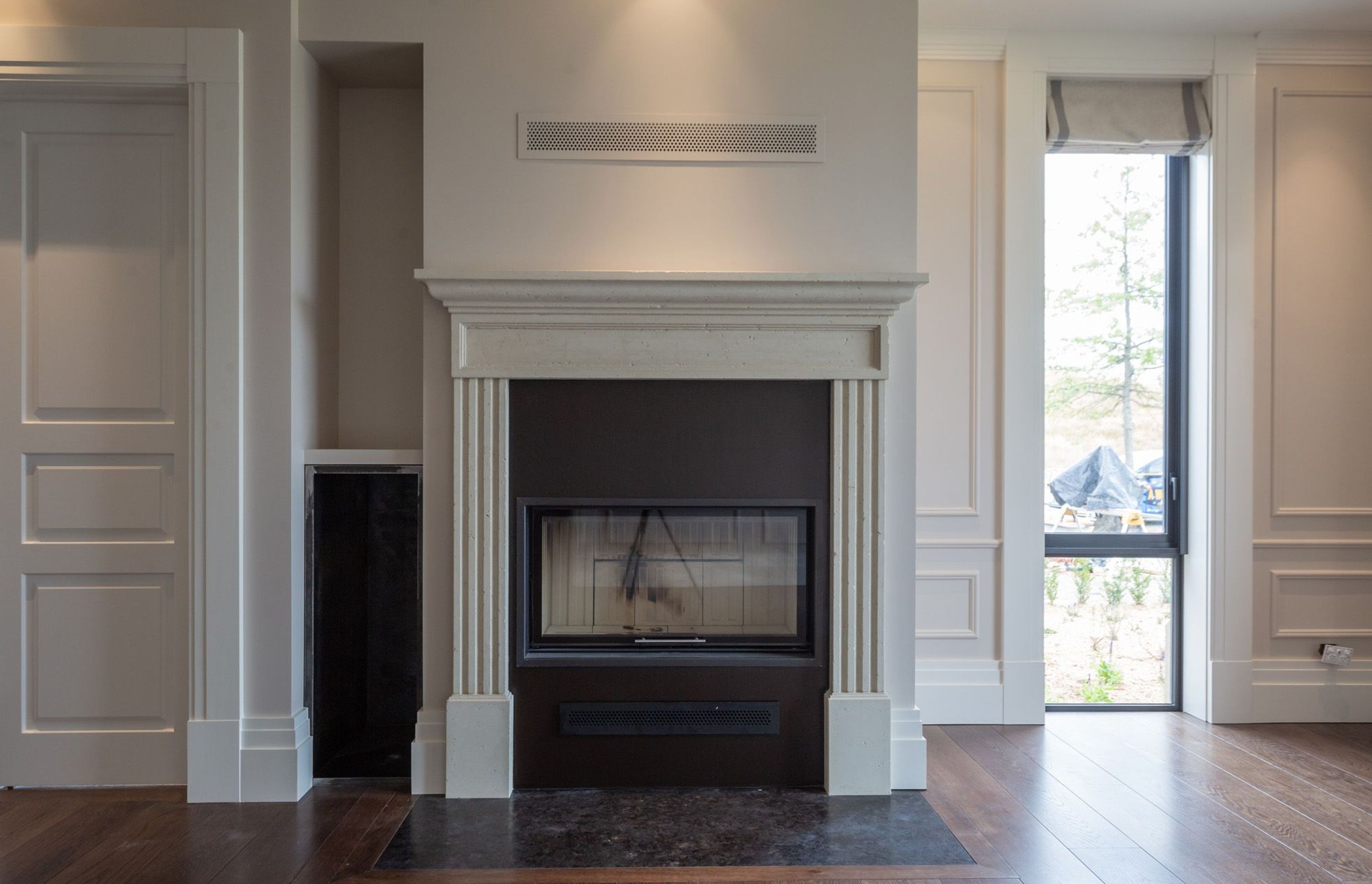 Bespoke concrete fire surround