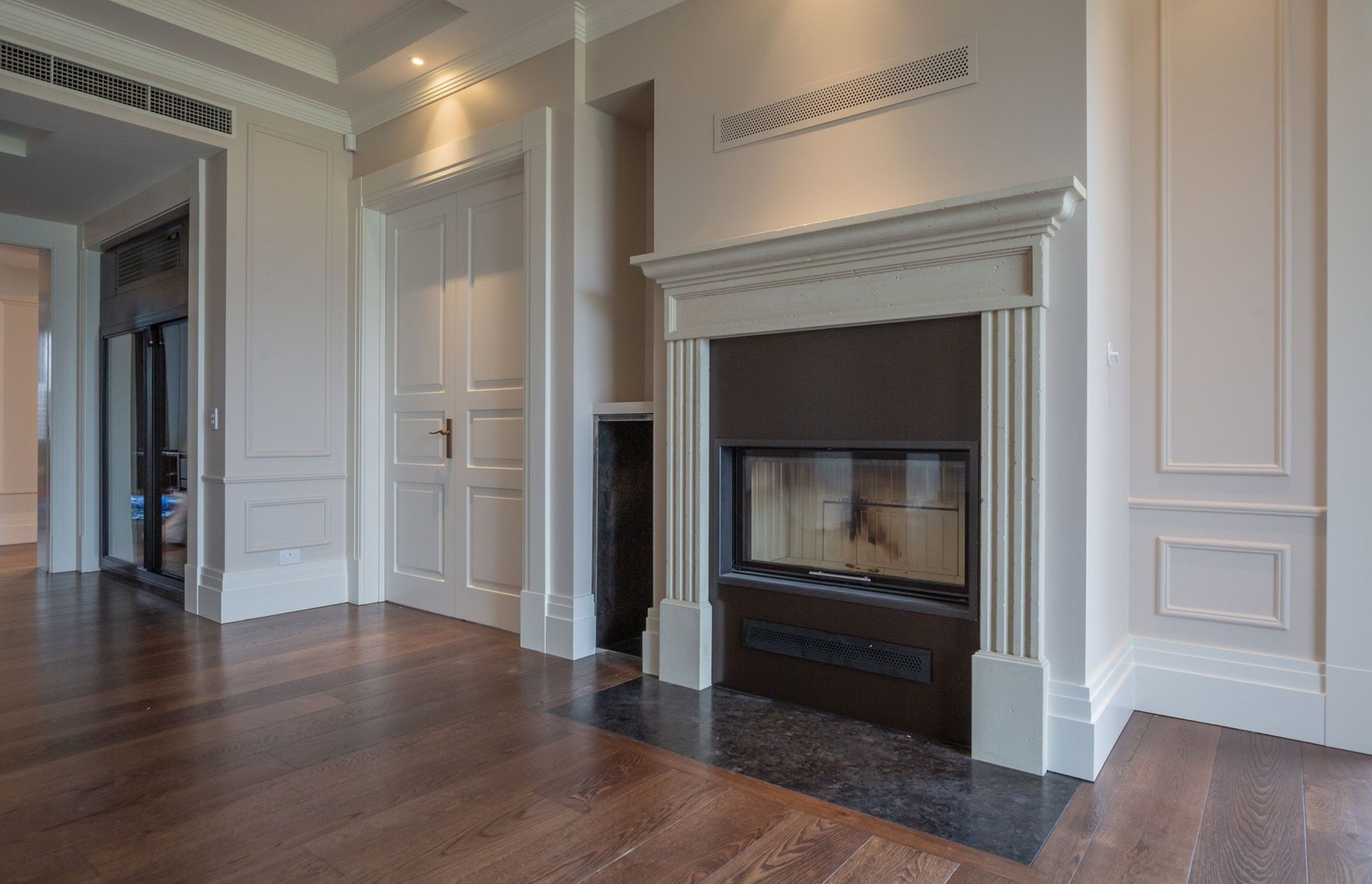 Bespoke concrete fire surround