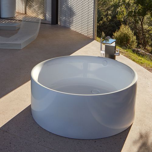 BettePond Freestanding Bath (Glazed Titanium Steel)
