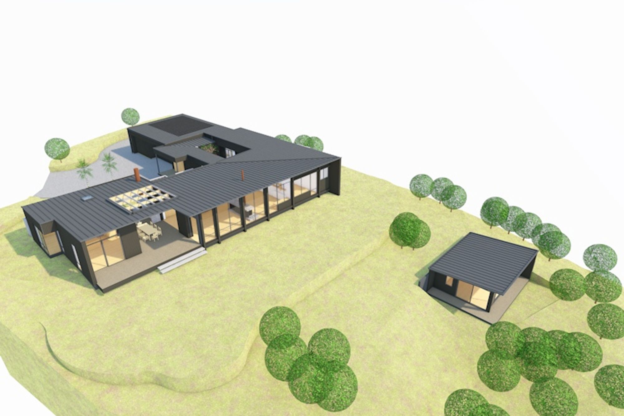 Site plan by Eliška Lewis Architects.