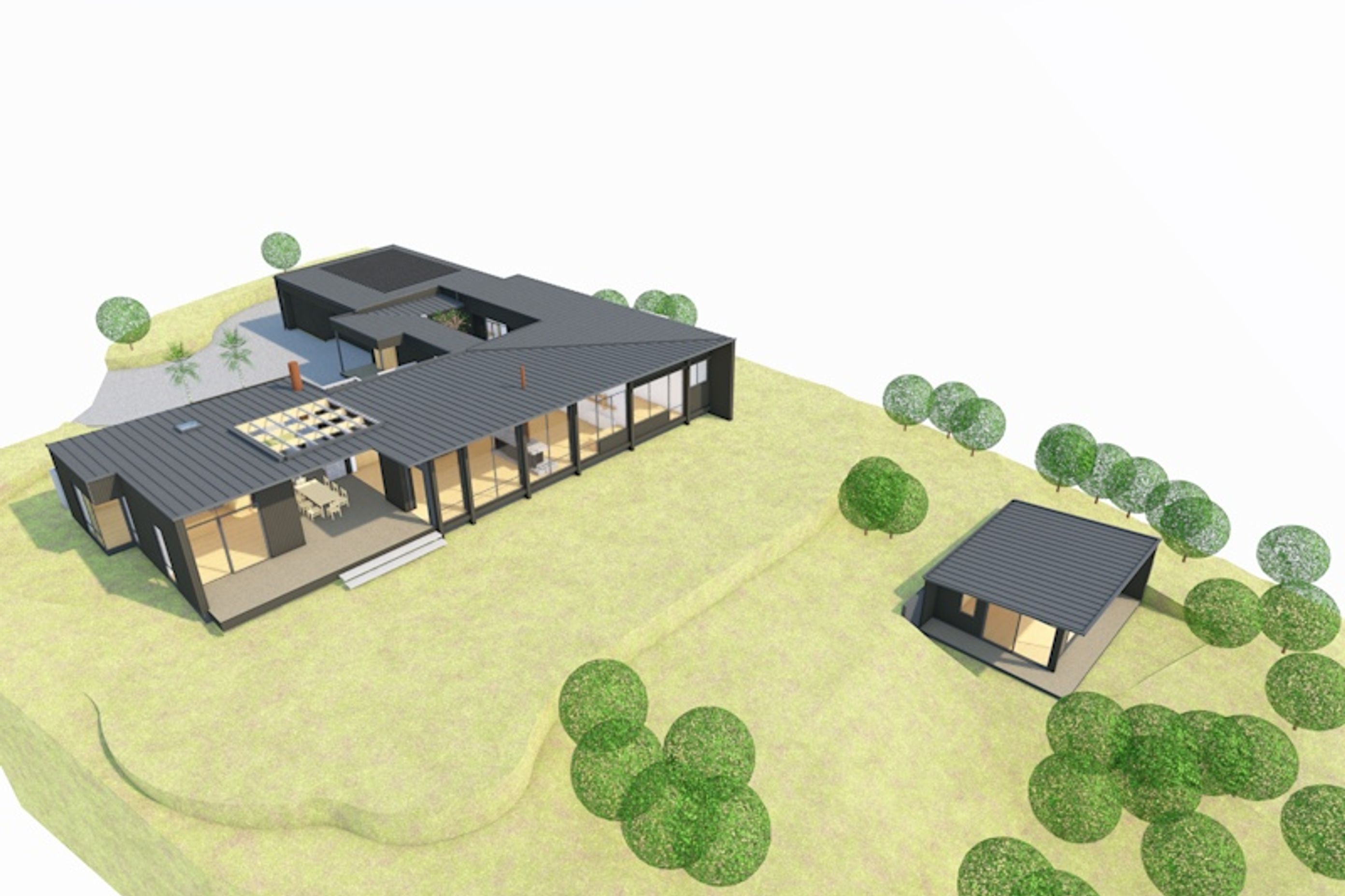 Site plan by Eliška Lewis Architects.