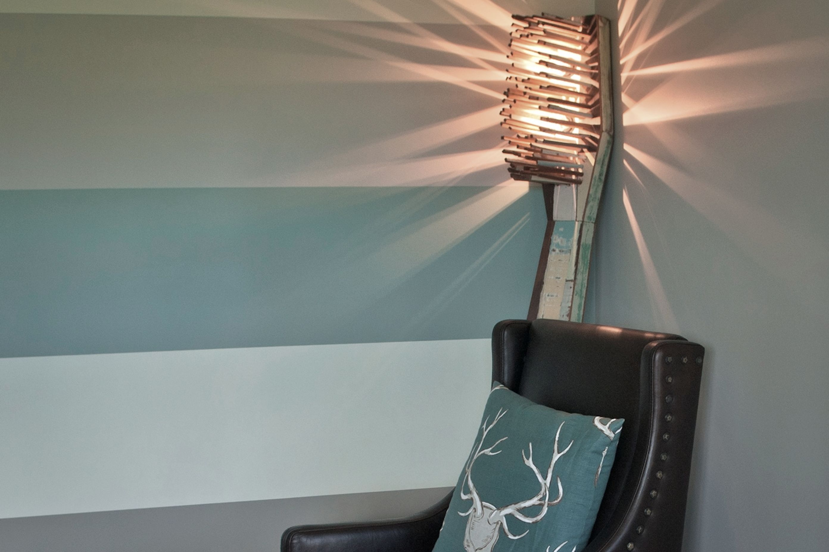 Donna sourced the wonderful Toothbrush standard lamp