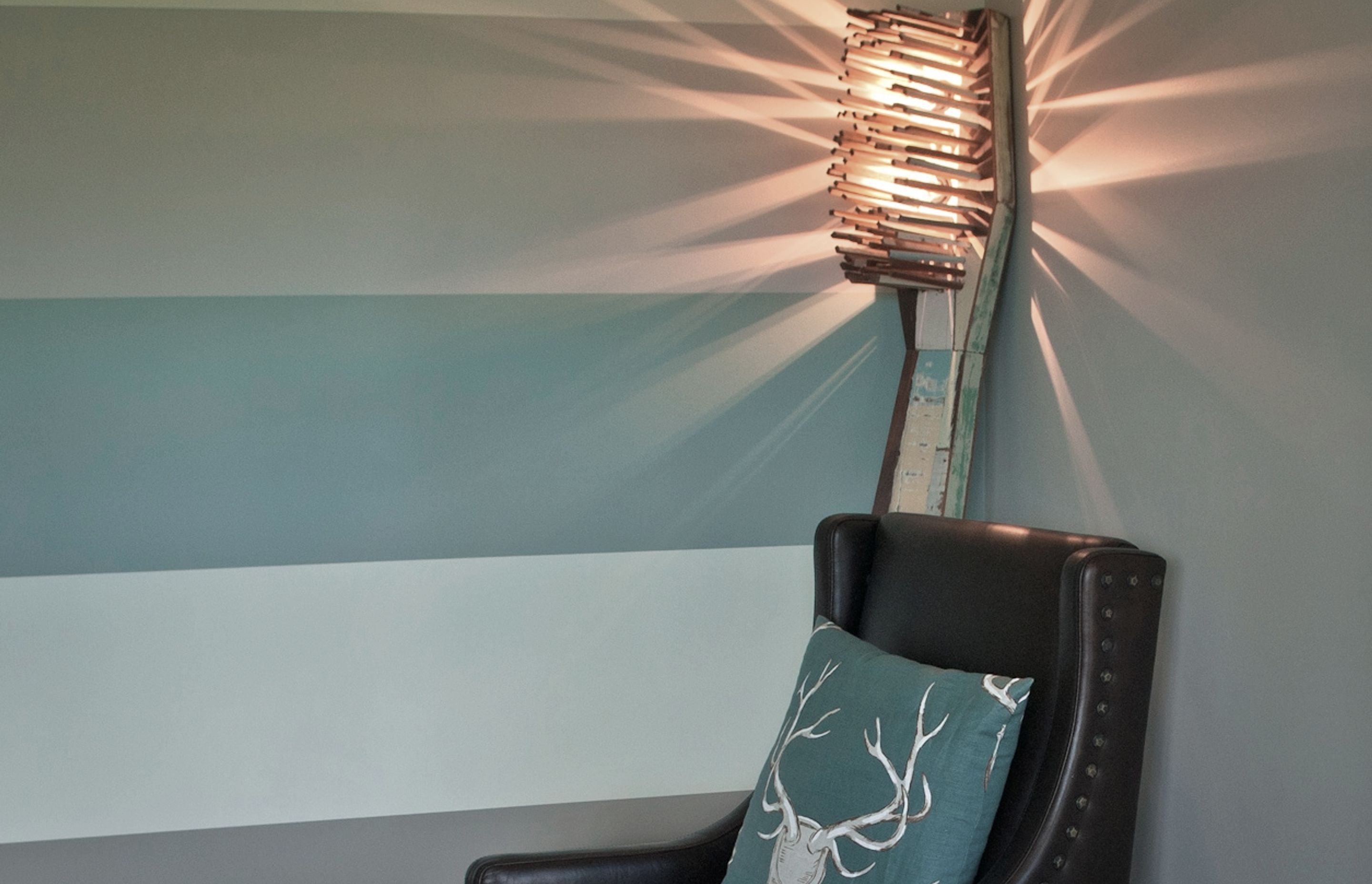 Donna sourced the wonderful Toothbrush standard lamp