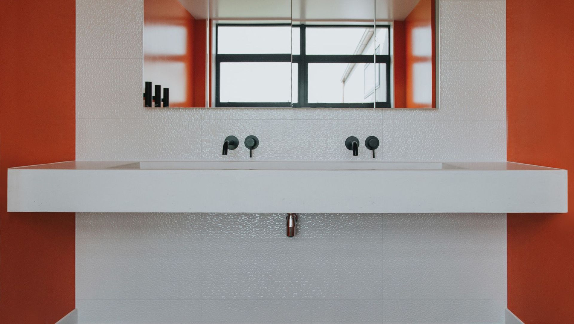 Bright Orange Bathroom banner