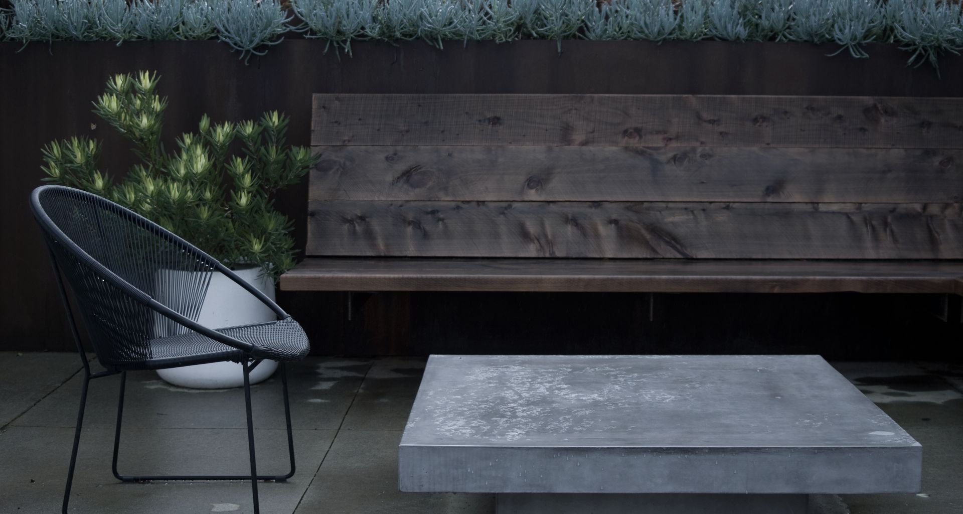Chic-Rustic Courtyard, Remuera banner