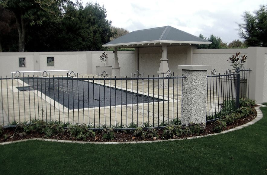 Cambridge Pool Area & Pergola