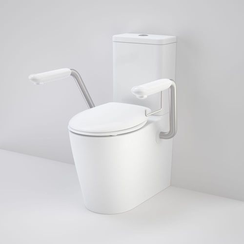 Care 660 Easy Height Cleanflush Double Flap with Armrest Toilet Suite