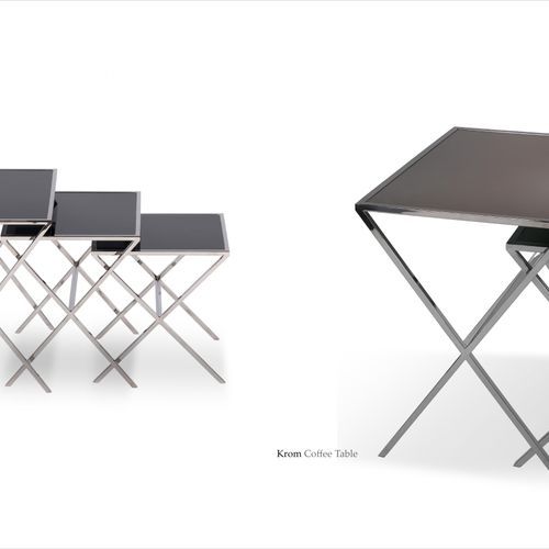 Chrome Zigon Side Tables