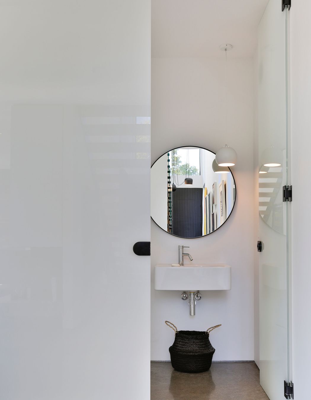 The downstairs guest bathroom.