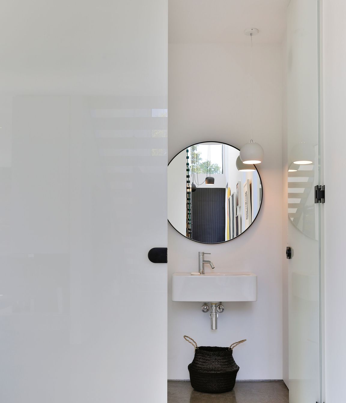 The downstairs guest bathroom.