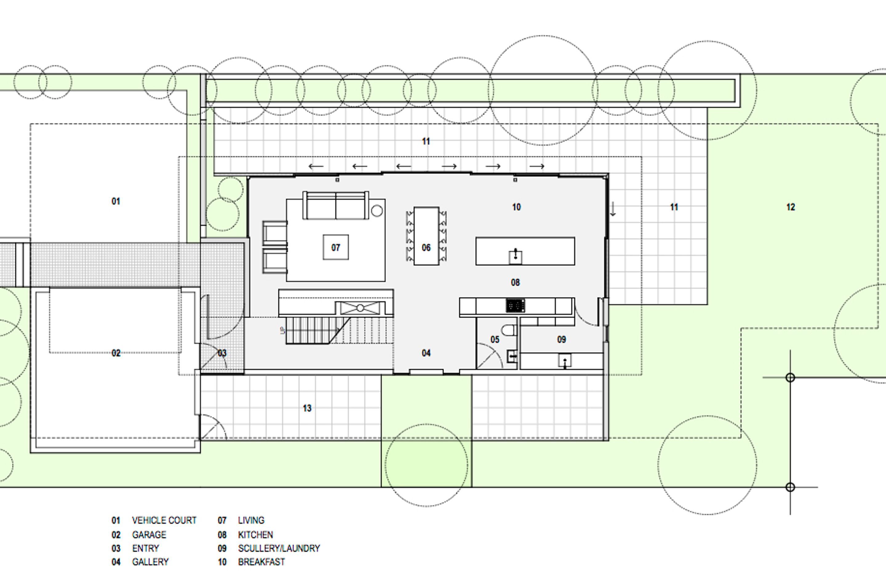 Ground-floor plan of Churchill House by CoLab Architecture.