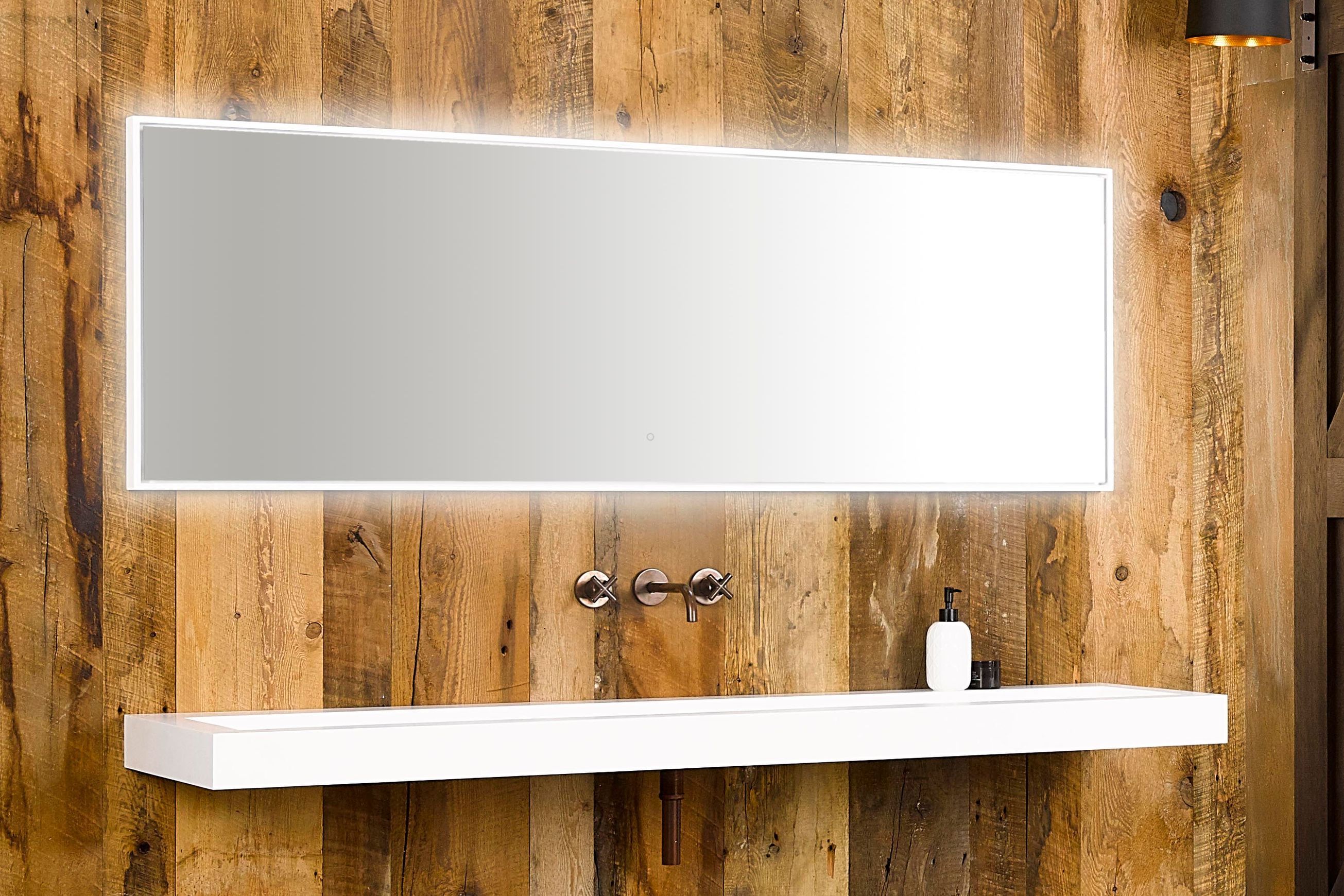 Purelite Mirror From Ebony and Ivory Collection