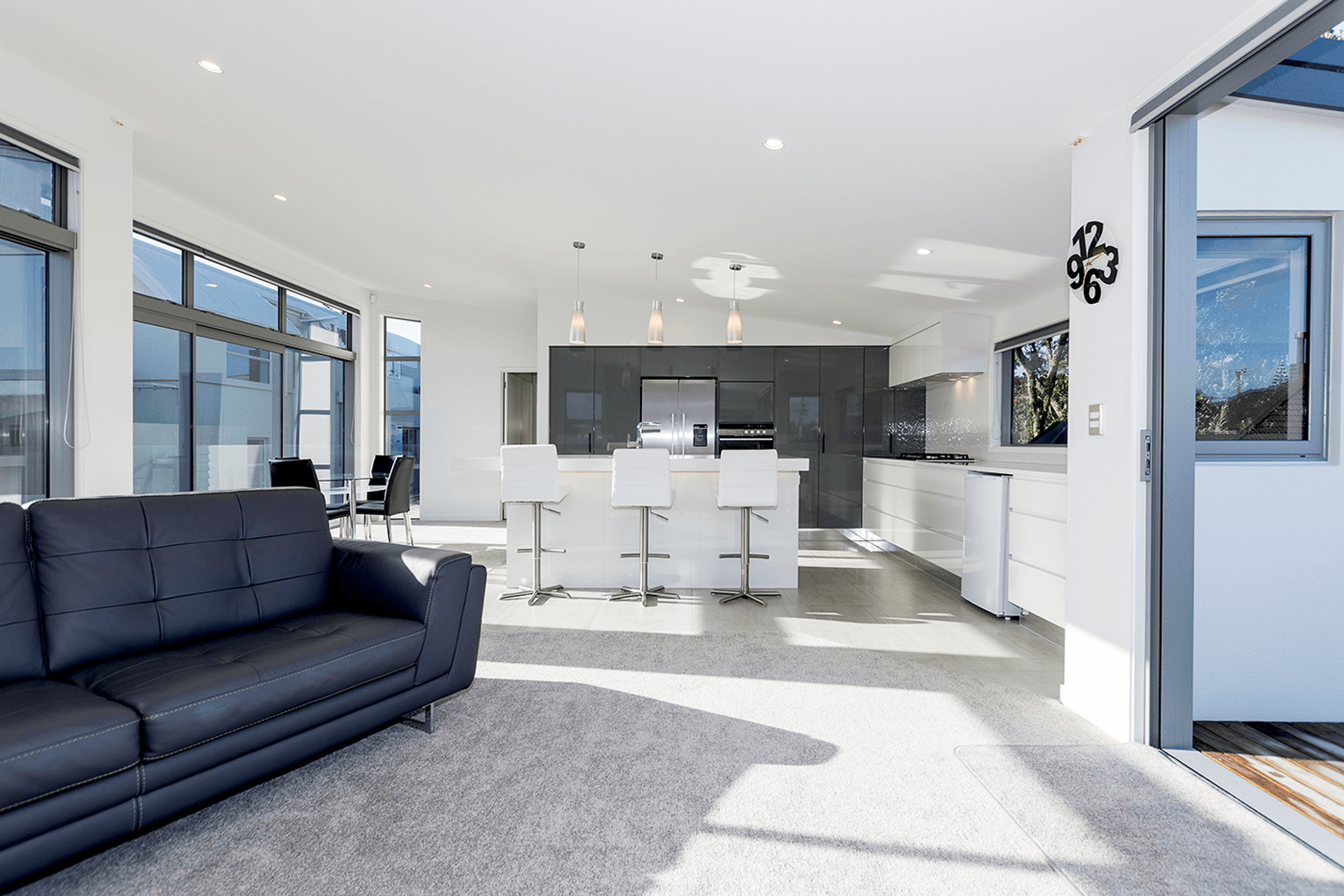 Designed and built for beach living, this four-bedroom home Mountt Maunganui is an entertainer’s dream.