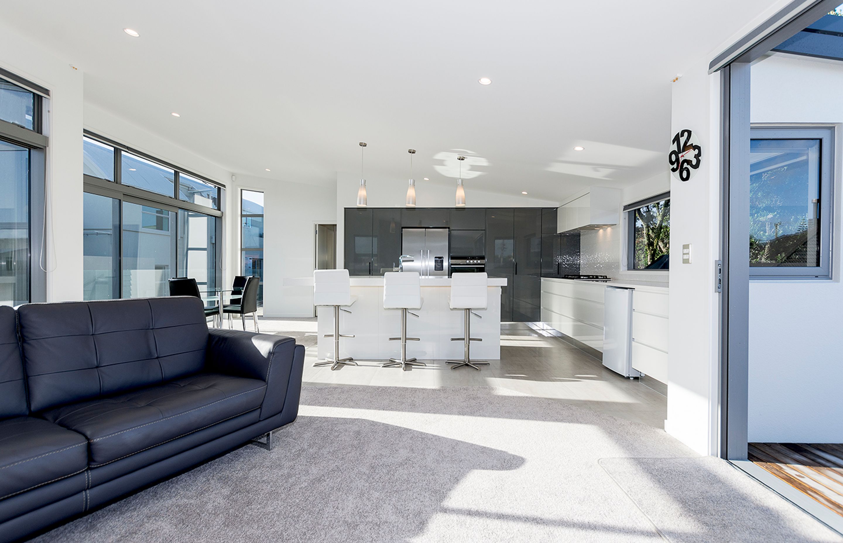 Designed and built for beach living, this four-bedroom home Mountt Maunganui is an entertainer’s dream.