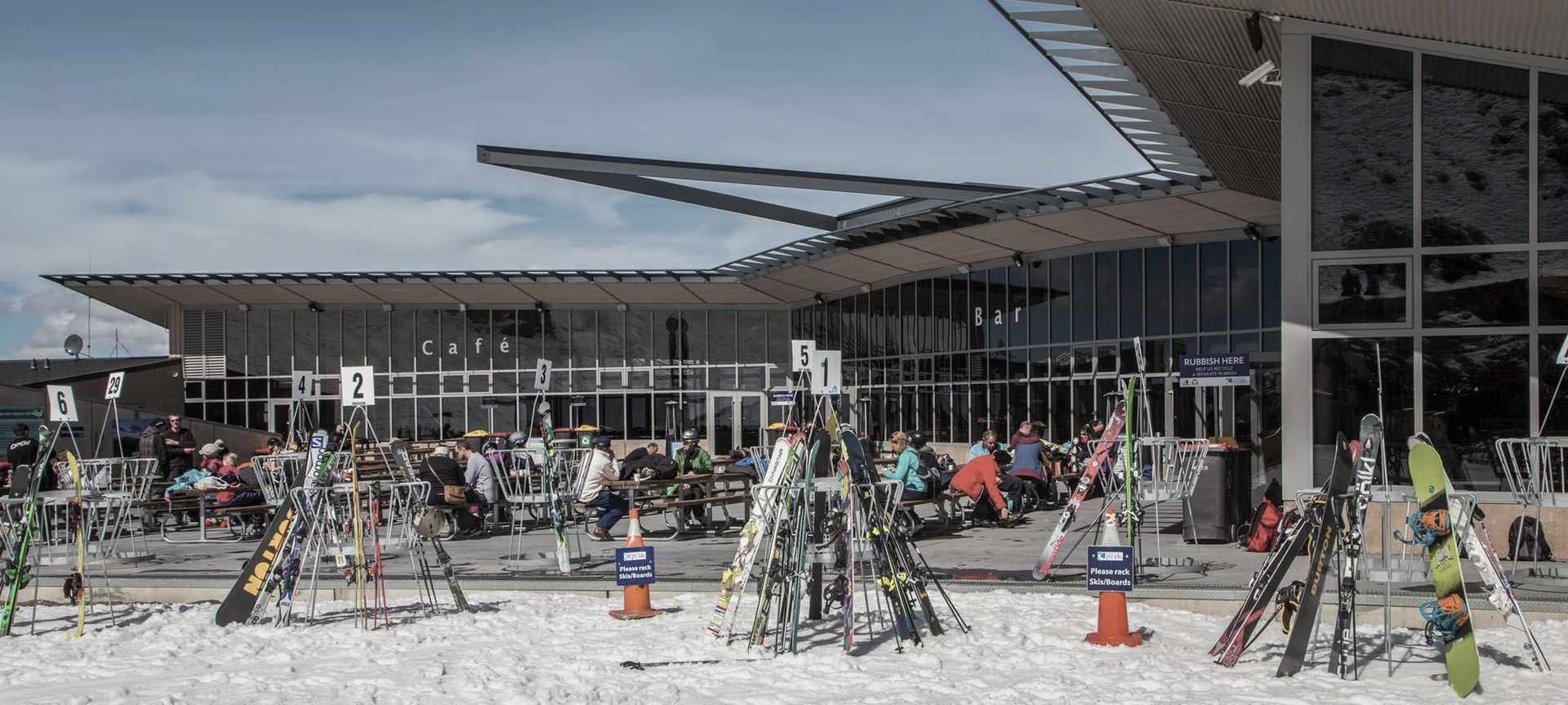 Coronet Peak Base Building banner