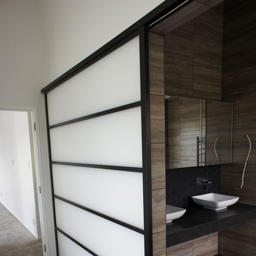 Custom Multi-Panel Sliding Wardrobe Door