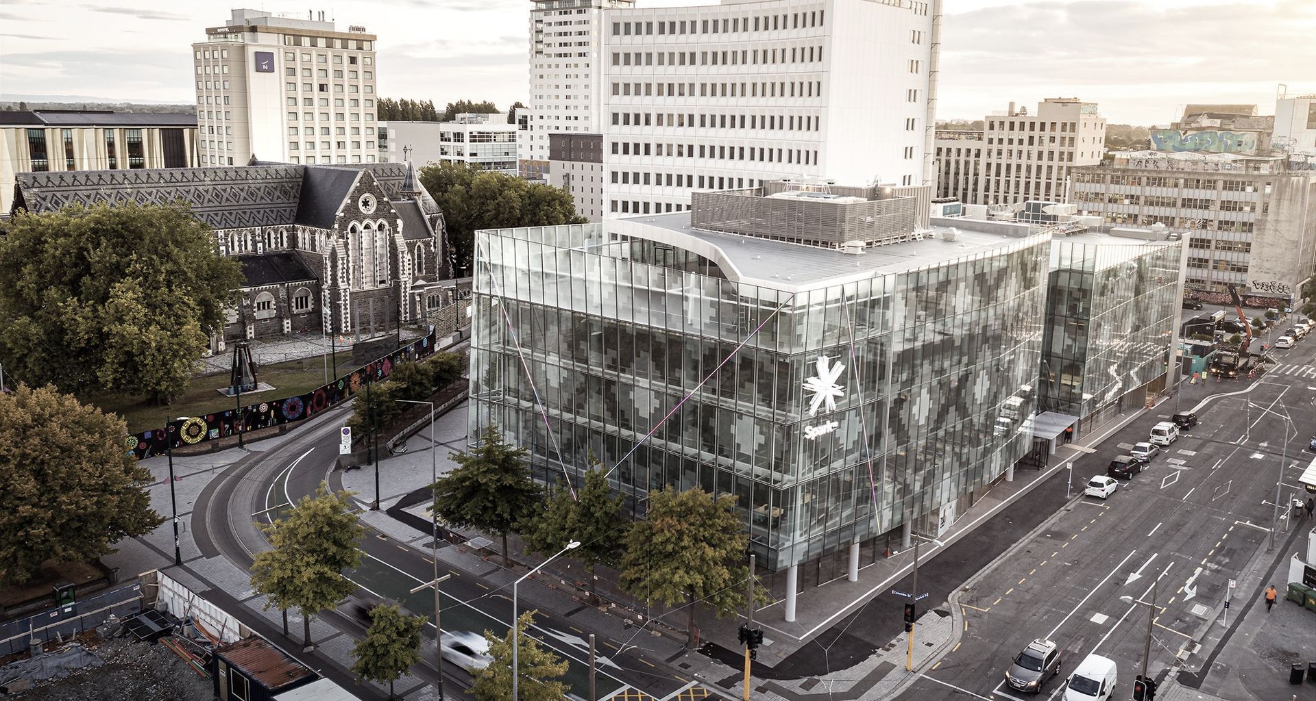 2 Cathedral Square: a new landmark banner