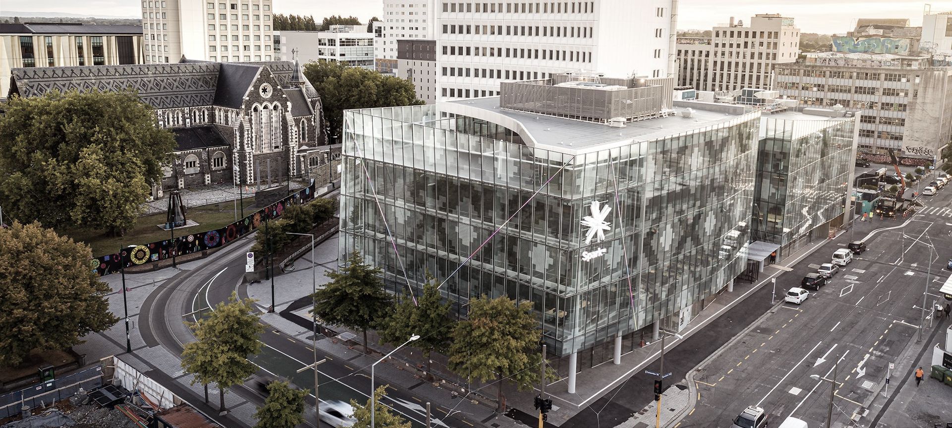 2 Cathedral Square: a new landmark banner