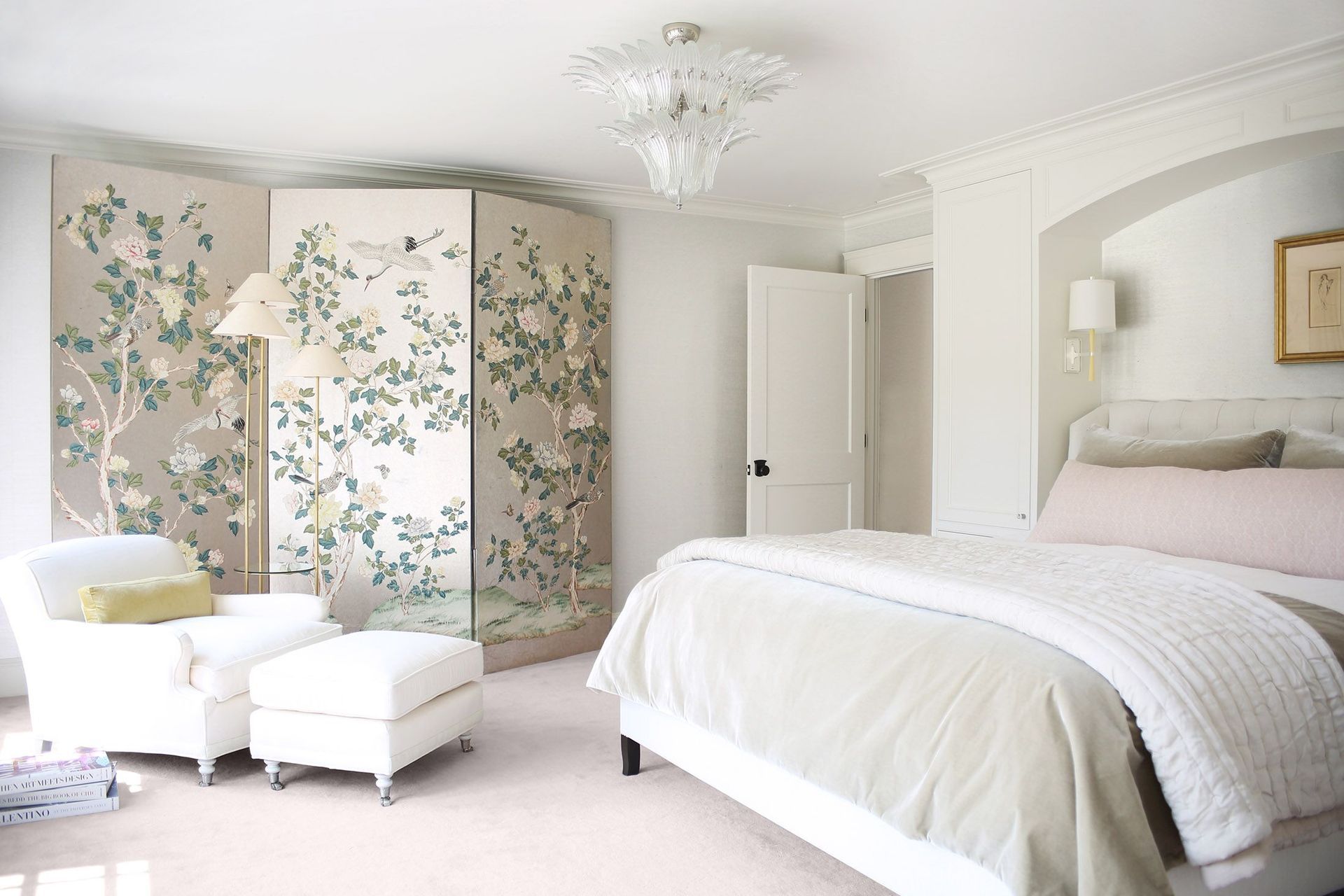 Master Bedroom.  Interiors by Lisa Tharp.