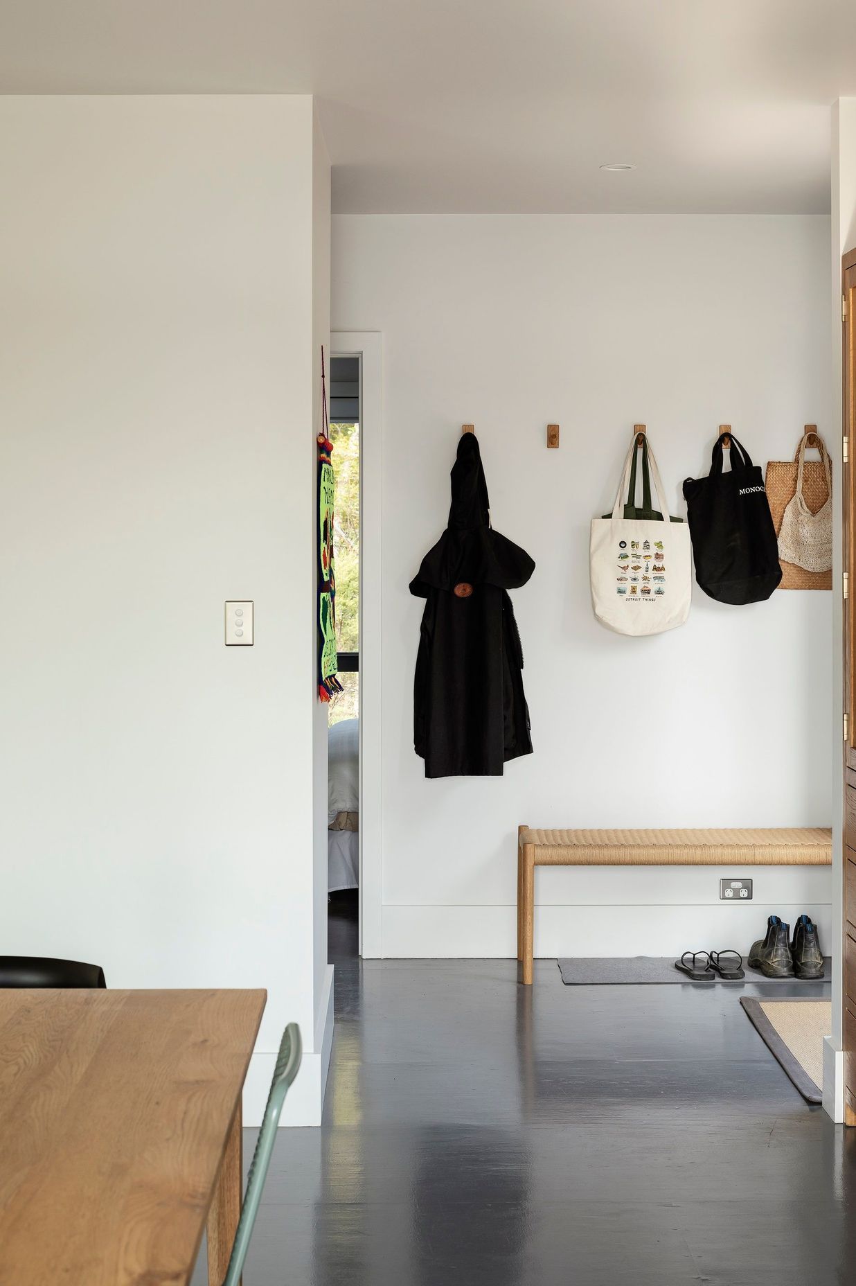 Timber is a key feature throughout the interiors.