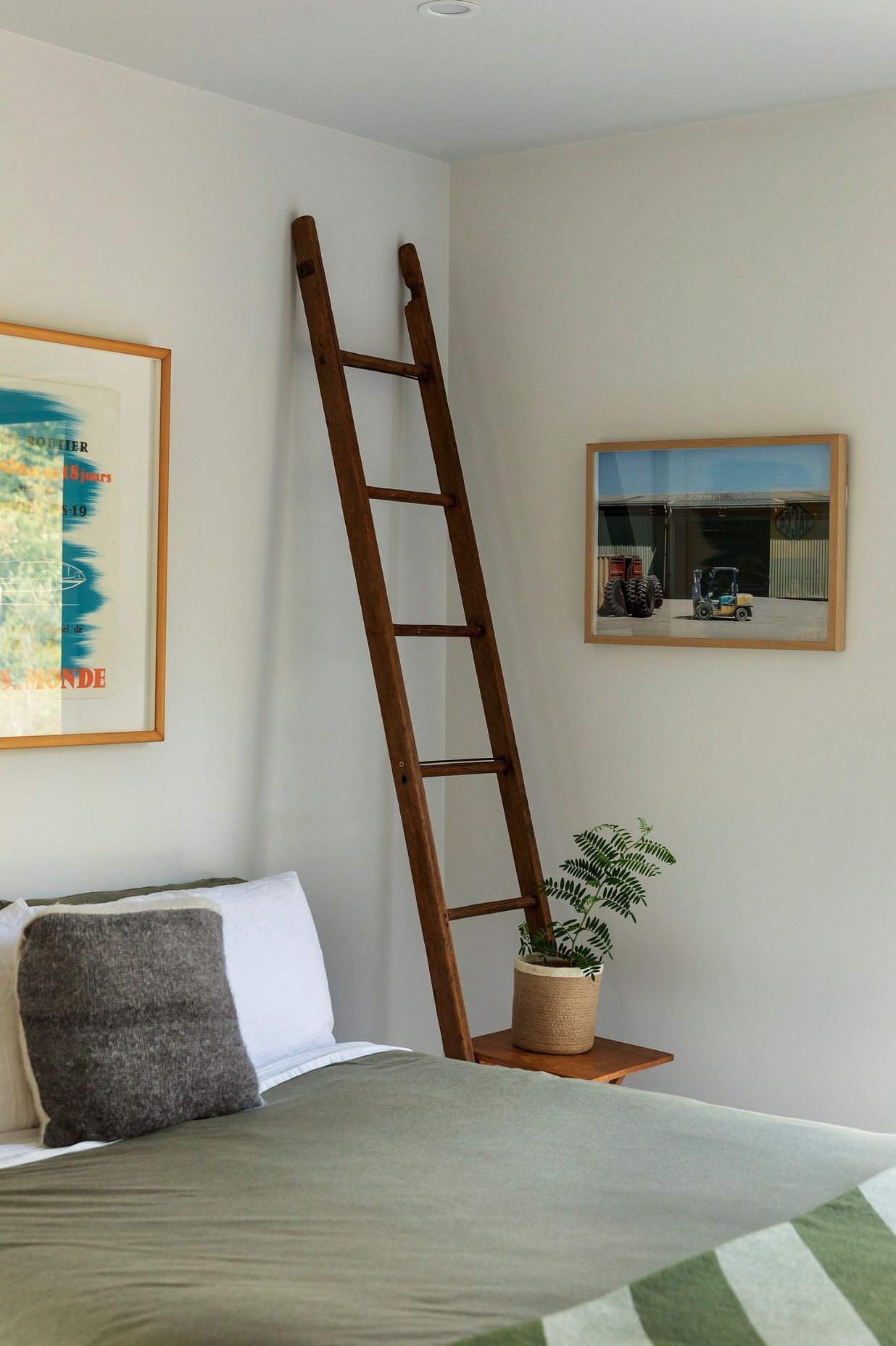The bedrooms are simple and refined, defined by a pared back aesthetic.
