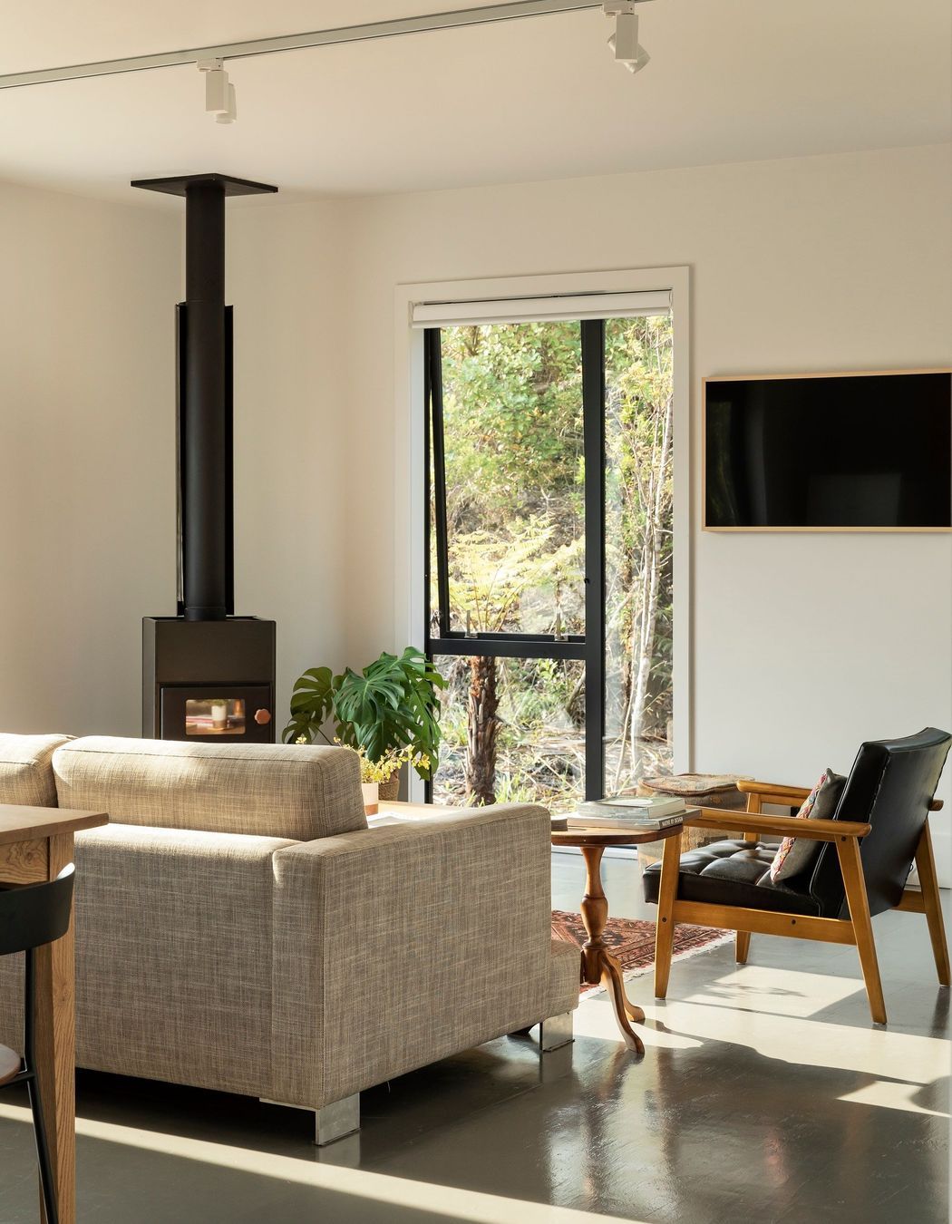 In winter, the woodburner becomes the focal point of the home. 