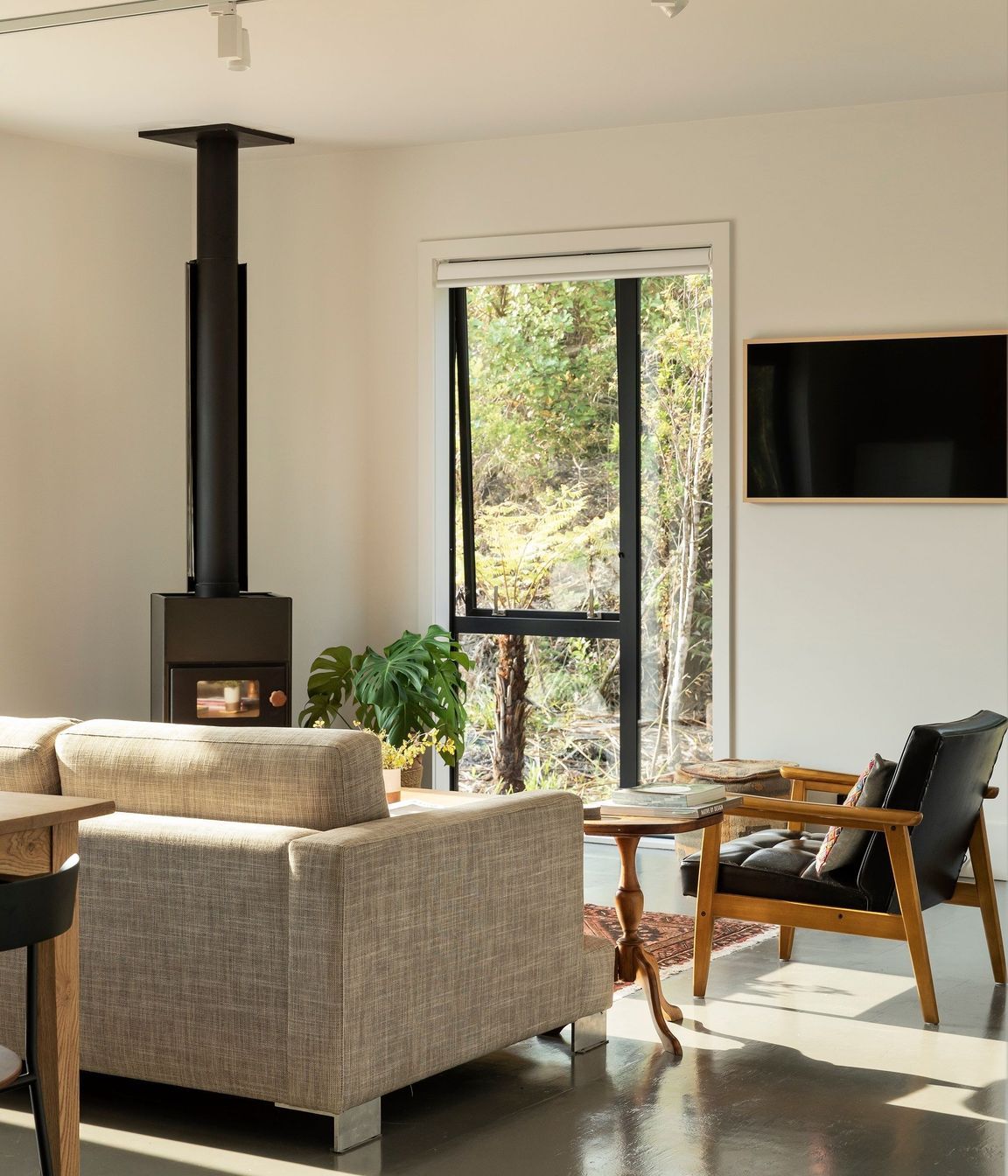 In winter, the woodburner becomes the focal point of the home. 