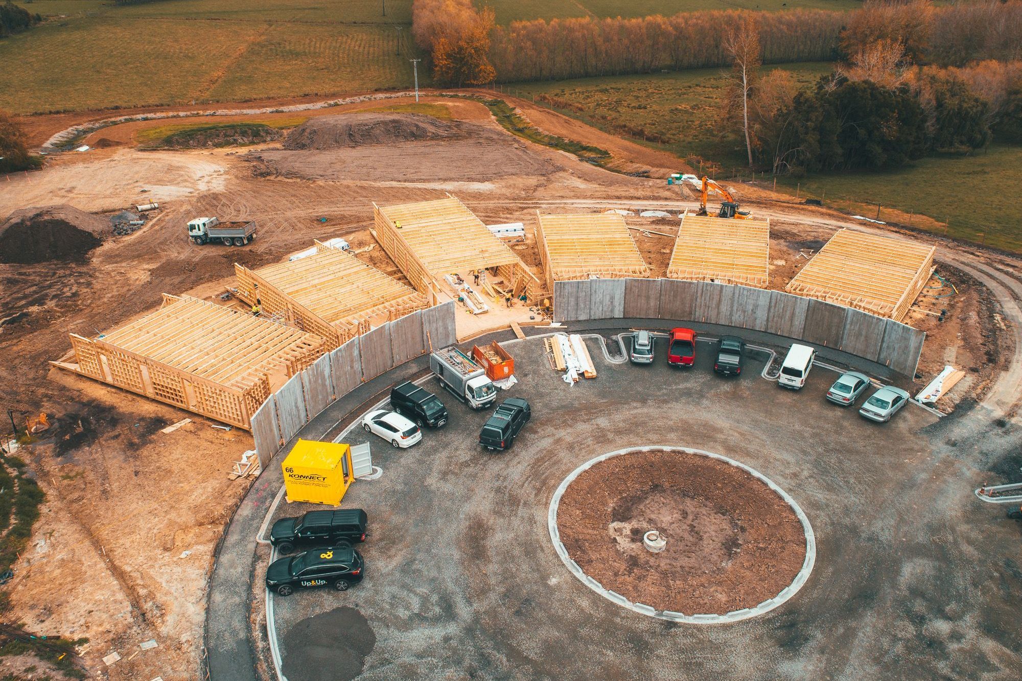 Construction Photography NZ - CPNZ - FutureBuild LVL - Dairy Flat SIte Progress - Drone Photo 6