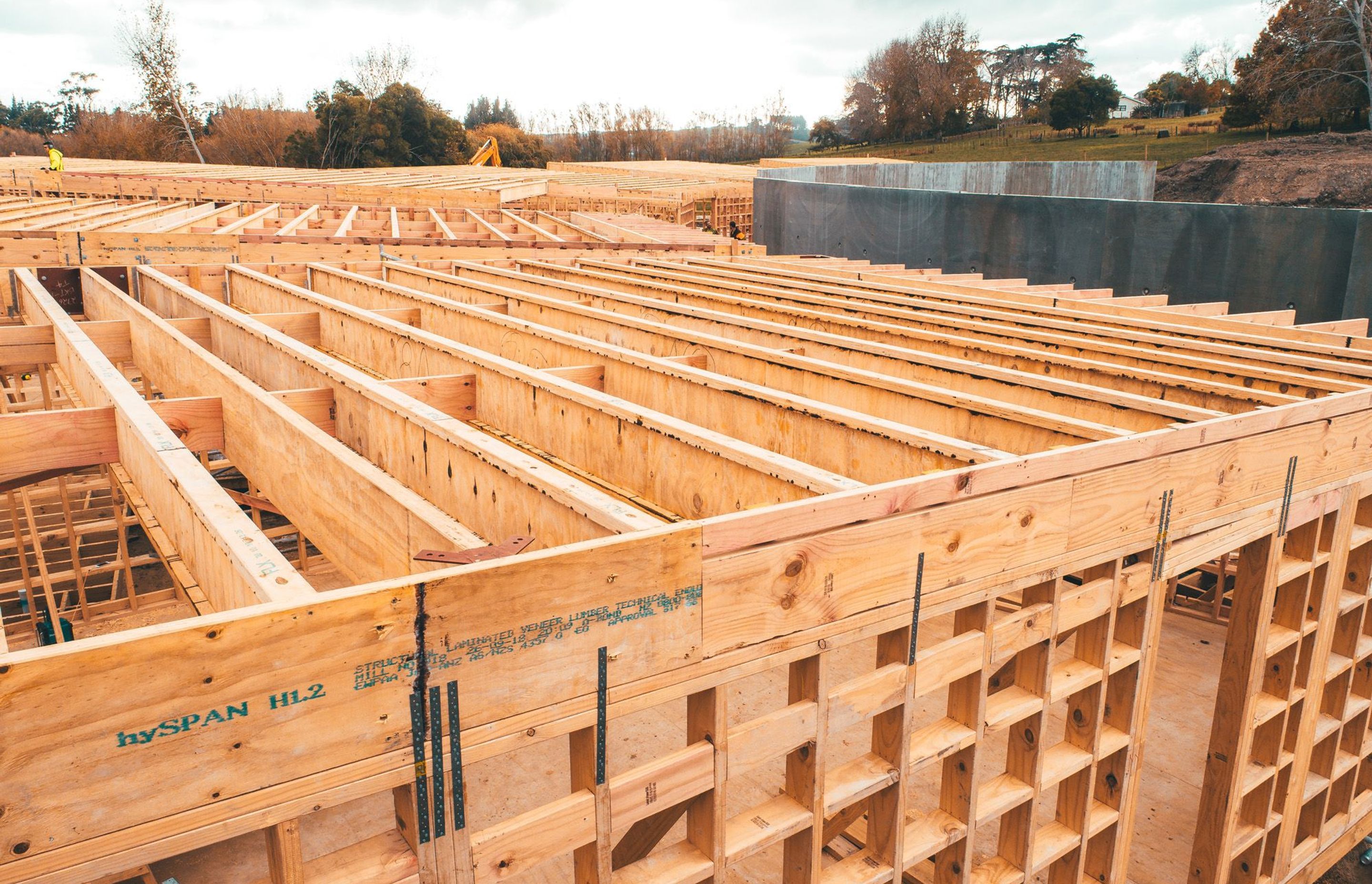 Construction Photography NZ - CPNZ - FutureBuild LVL - Dairy Flat SIte Progress - Drone Photo 8