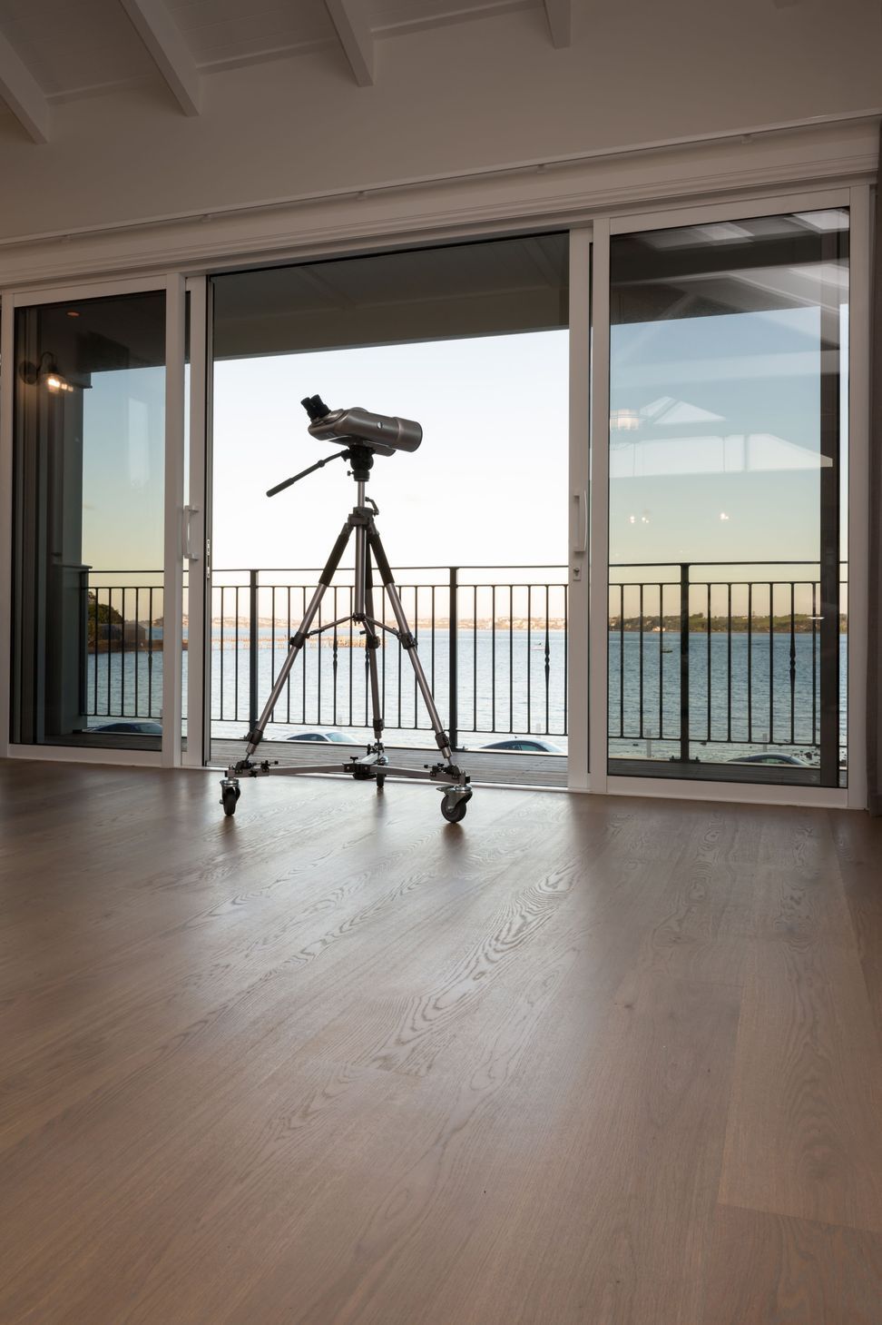 Engineered European Oak flooring and finished w/ Tover Oil in 'Smoke'