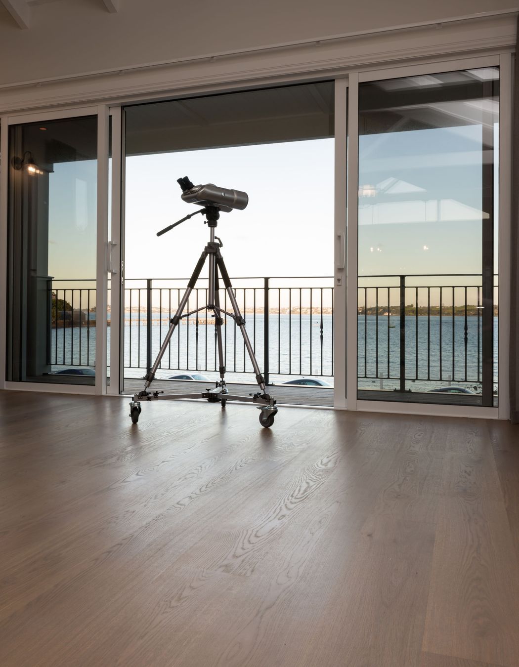 Engineered European Oak ​flooring and finished w/ Tover Oil in 'Smoke'