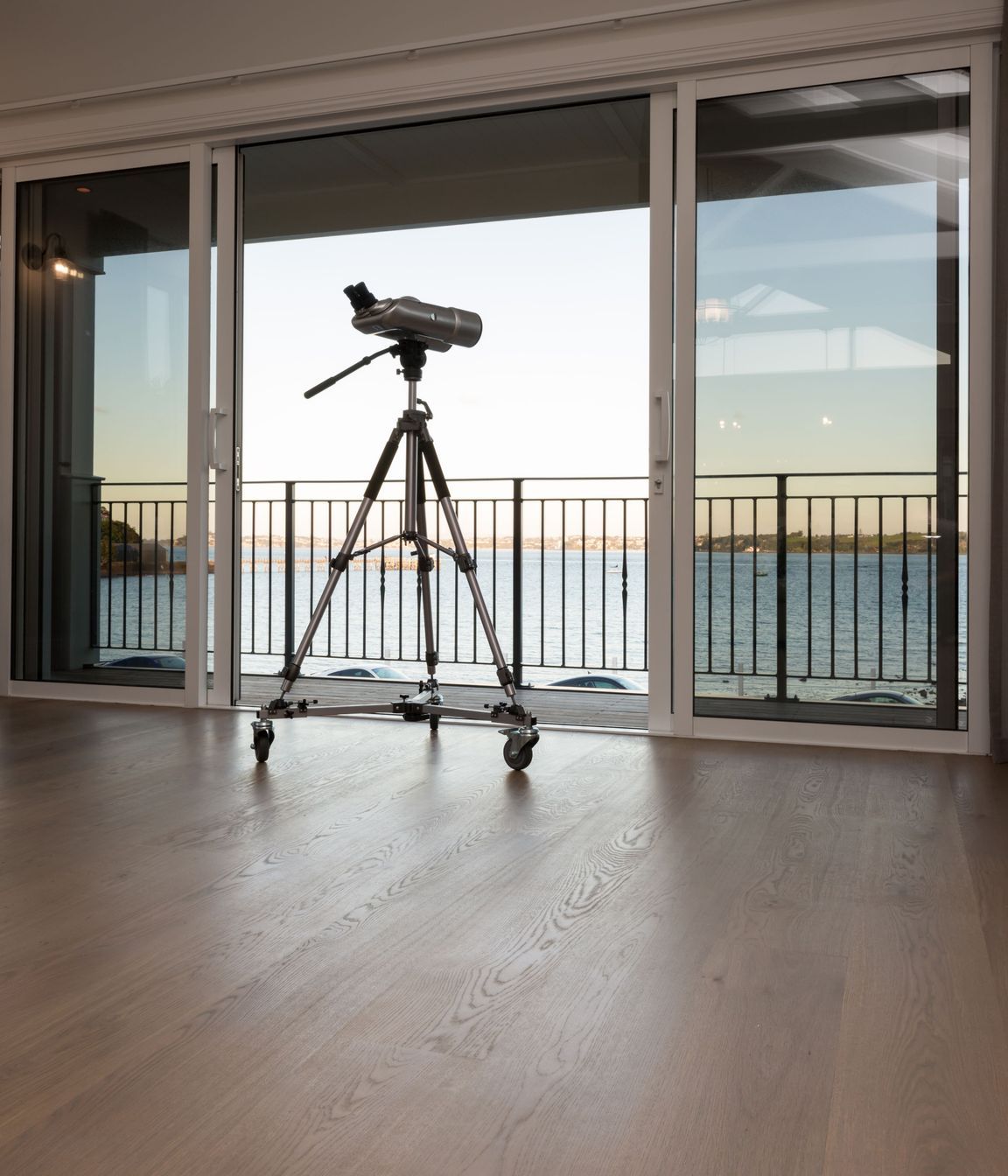Engineered European Oak ​flooring and finished w/ Tover Oil in 'Smoke'