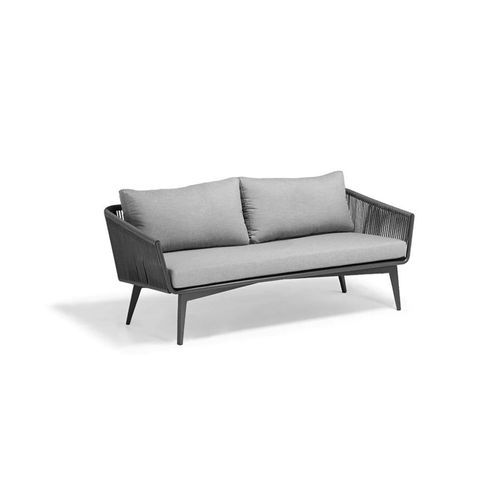 Diva Outdoor Aluminium and Rope Sofa 178cm