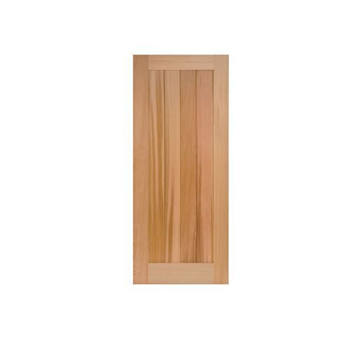 E1 with Rails Solid Timber Modern Entrance Doors