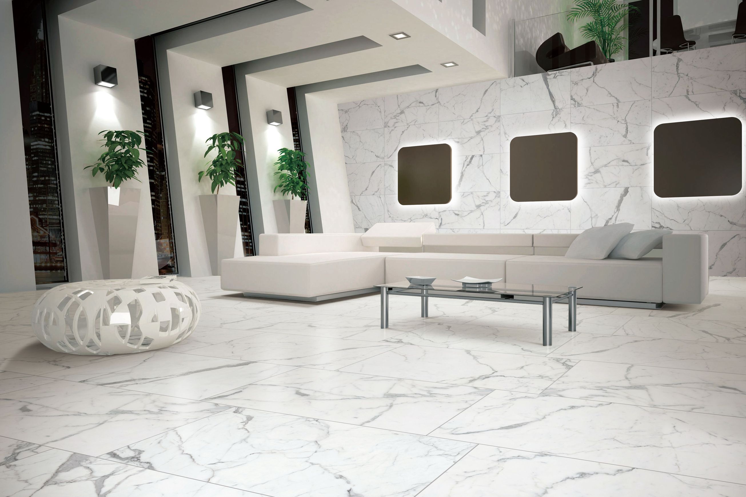 Evo Carrara & Statuario Wall & Floor Tiles