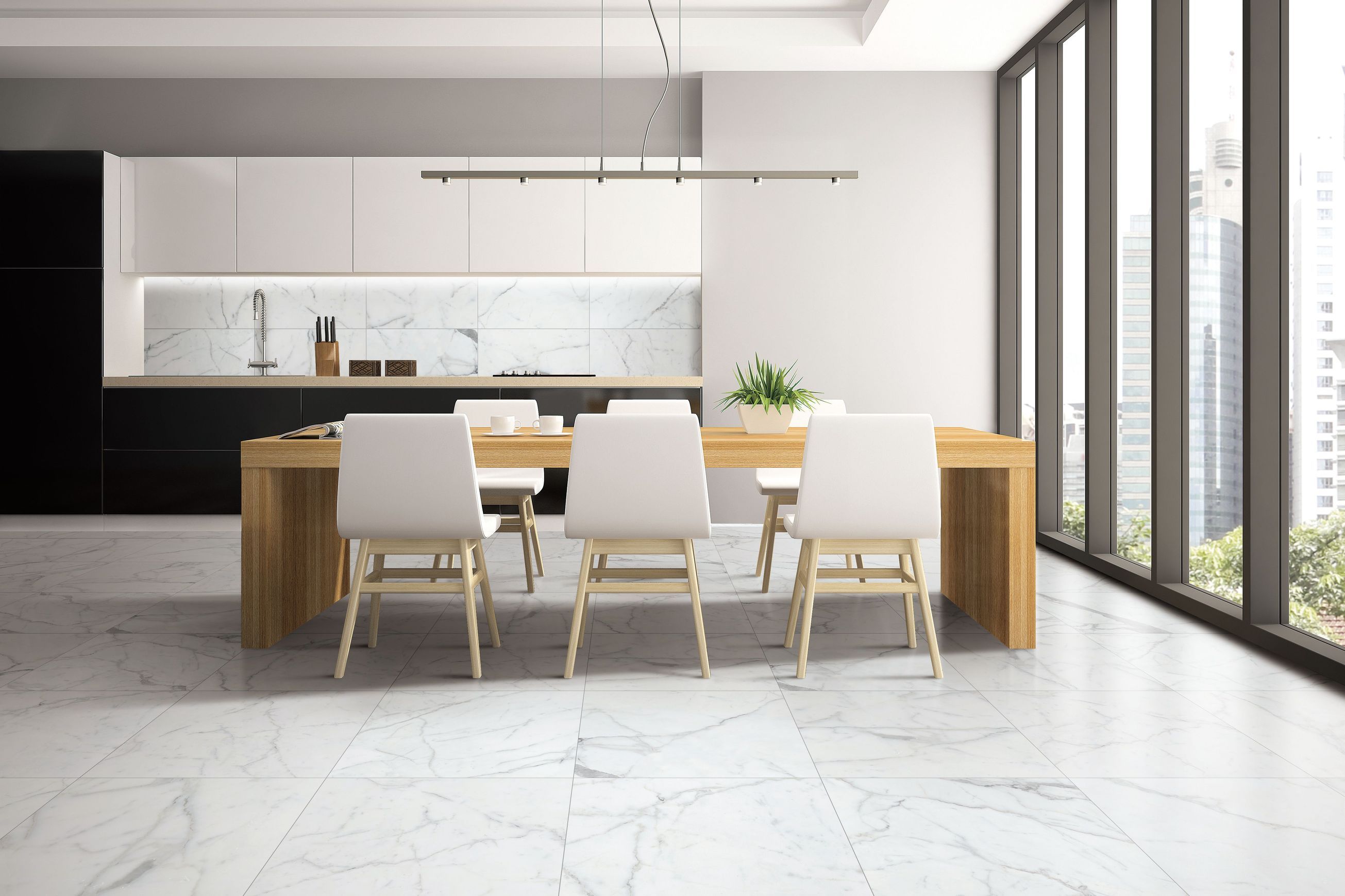 Evo Carrara & Statuario Wall & Floor Tiles