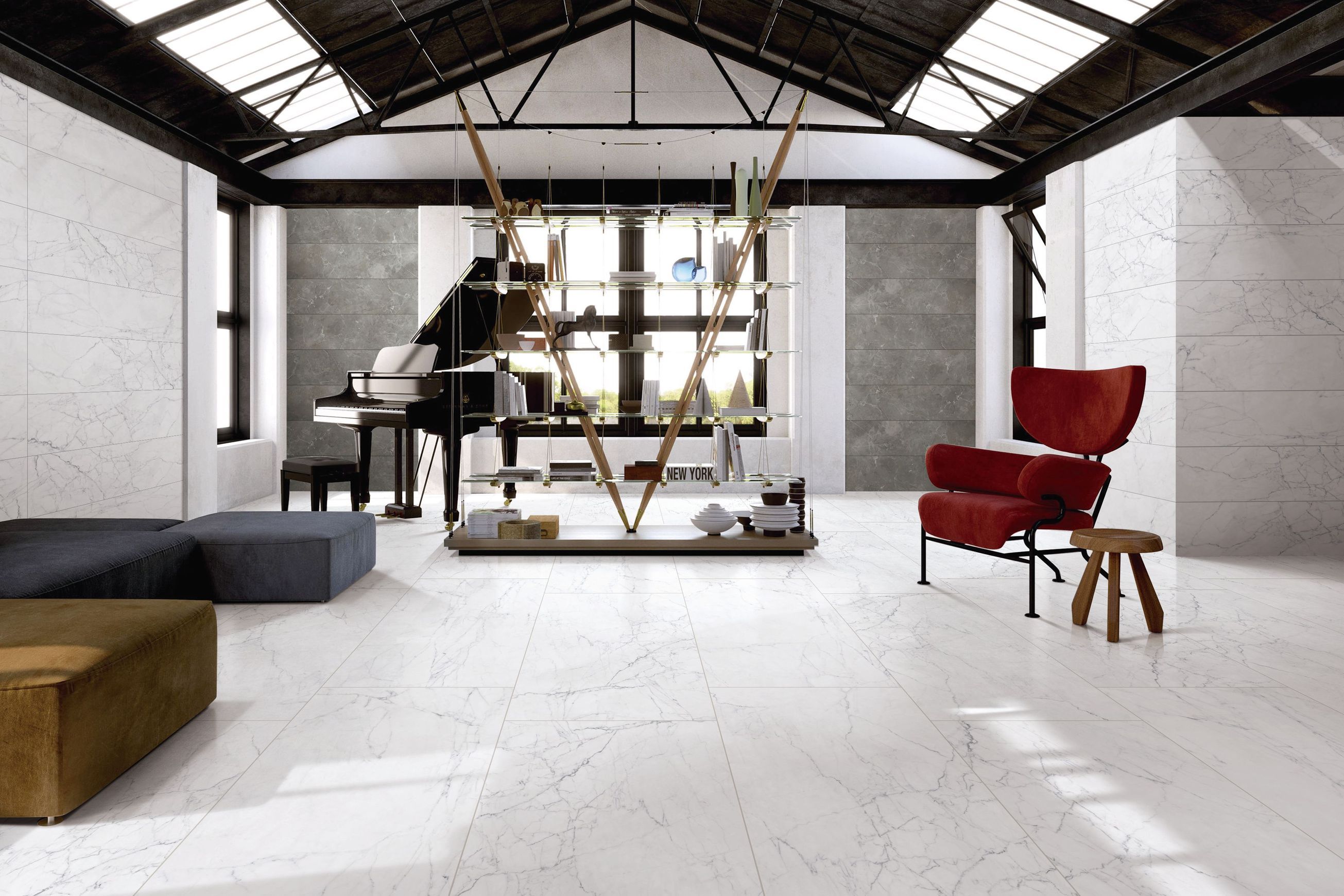 Evo Carrara & Statuario Wall & Floor Tiles
