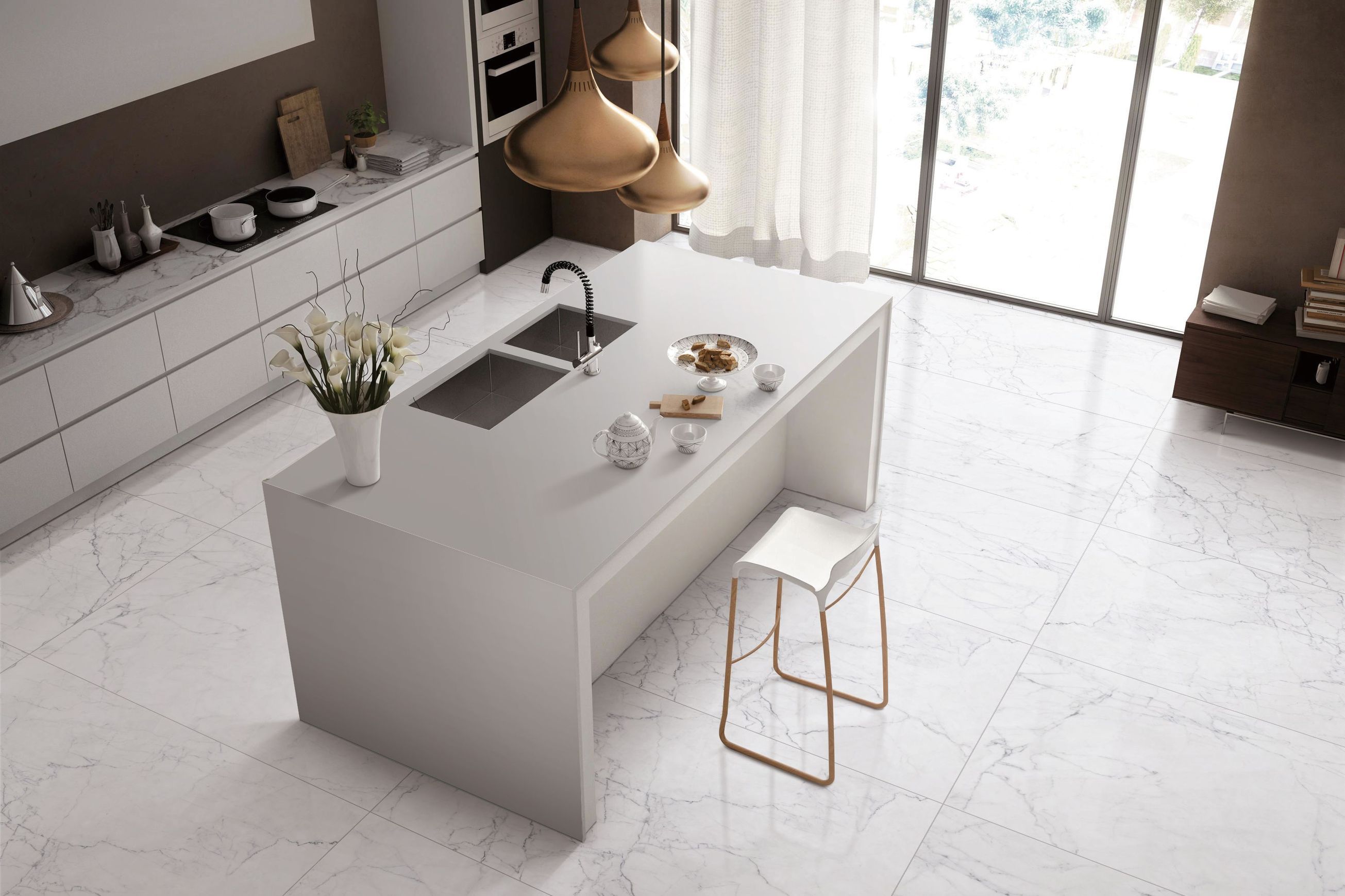 Evo Carrara & Statuario Wall & Floor Tiles