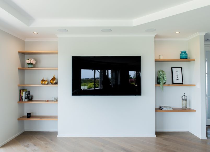 Floating Timber Shelving