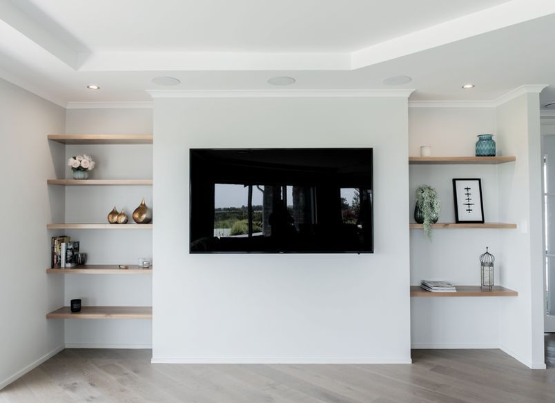 Floating Timber Shelving