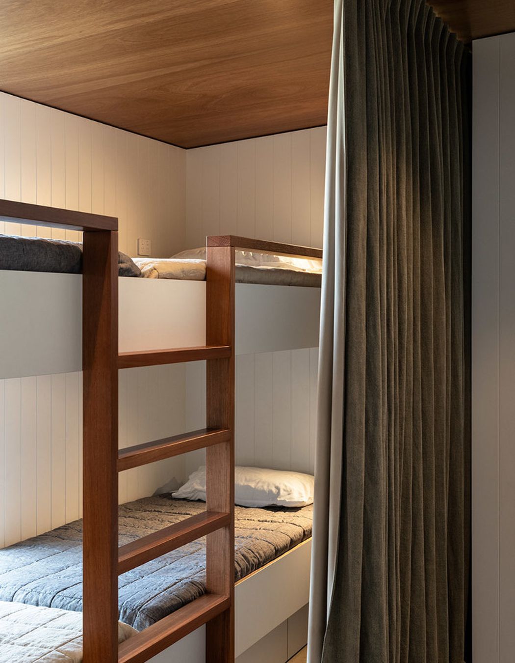 A bunkroom provides additional beds for visiting grandchildren.