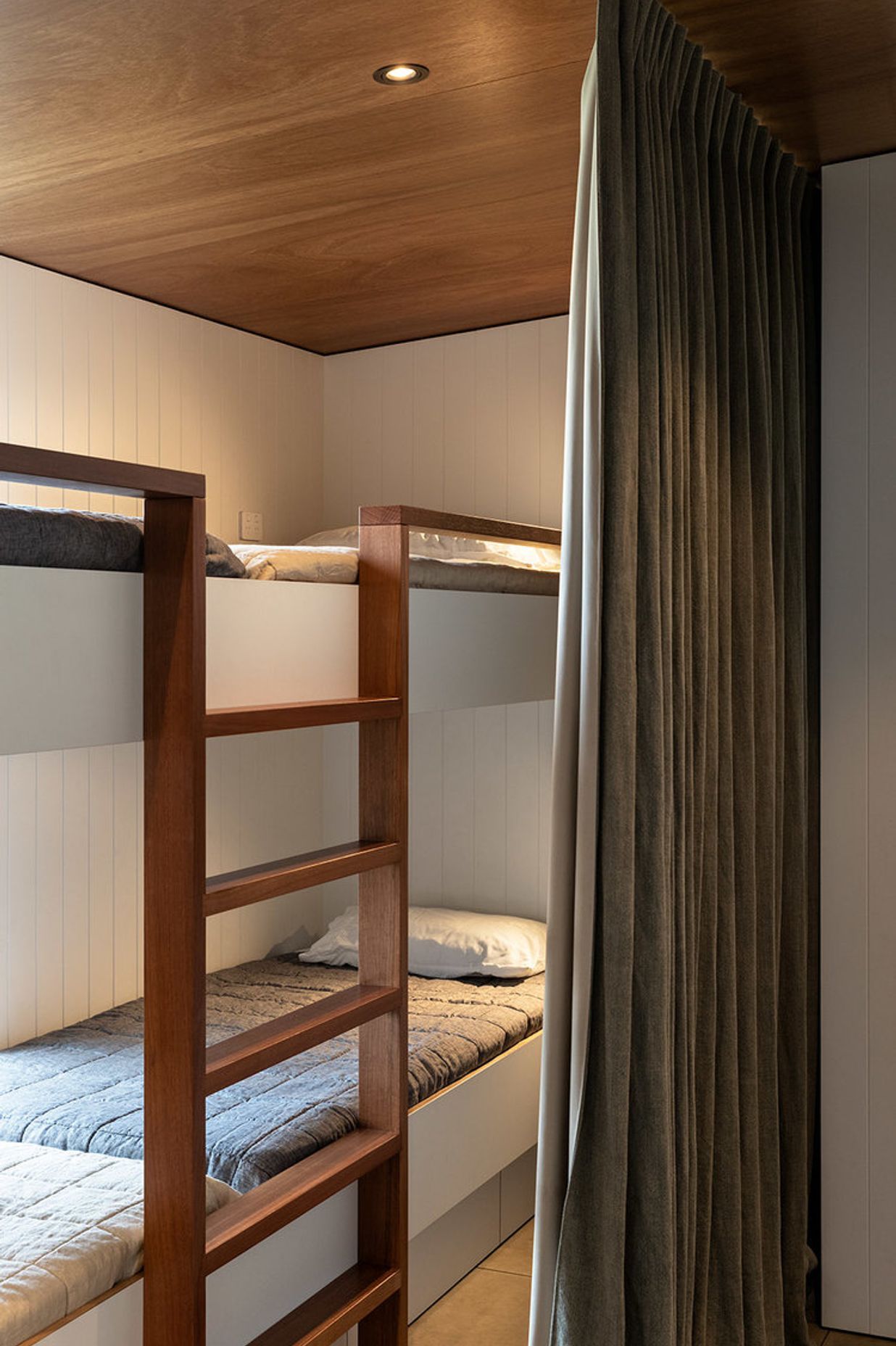 A bunkroom provides additional beds for visiting grandchildren.