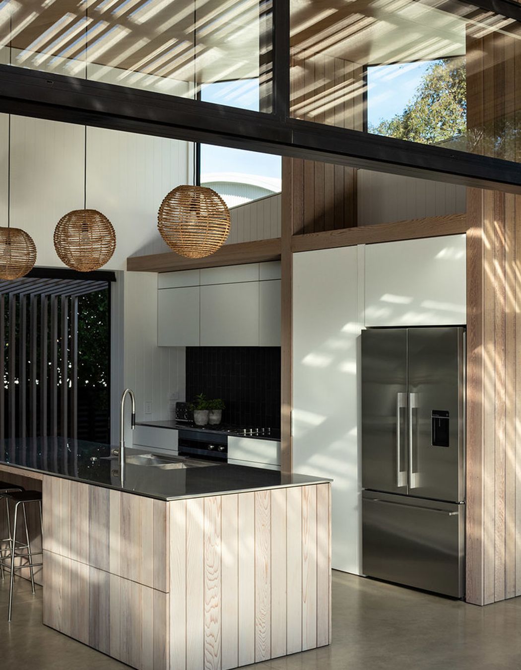 The kitchen has a secret scullery tucked in behind.