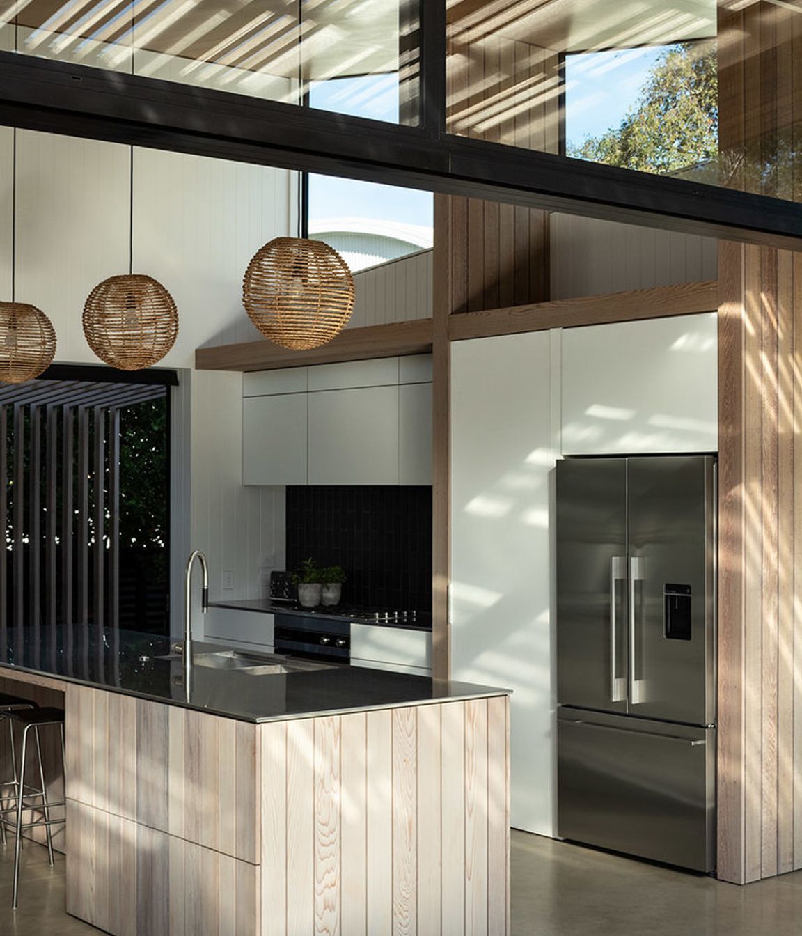 The kitchen has a secret scullery tucked in behind.