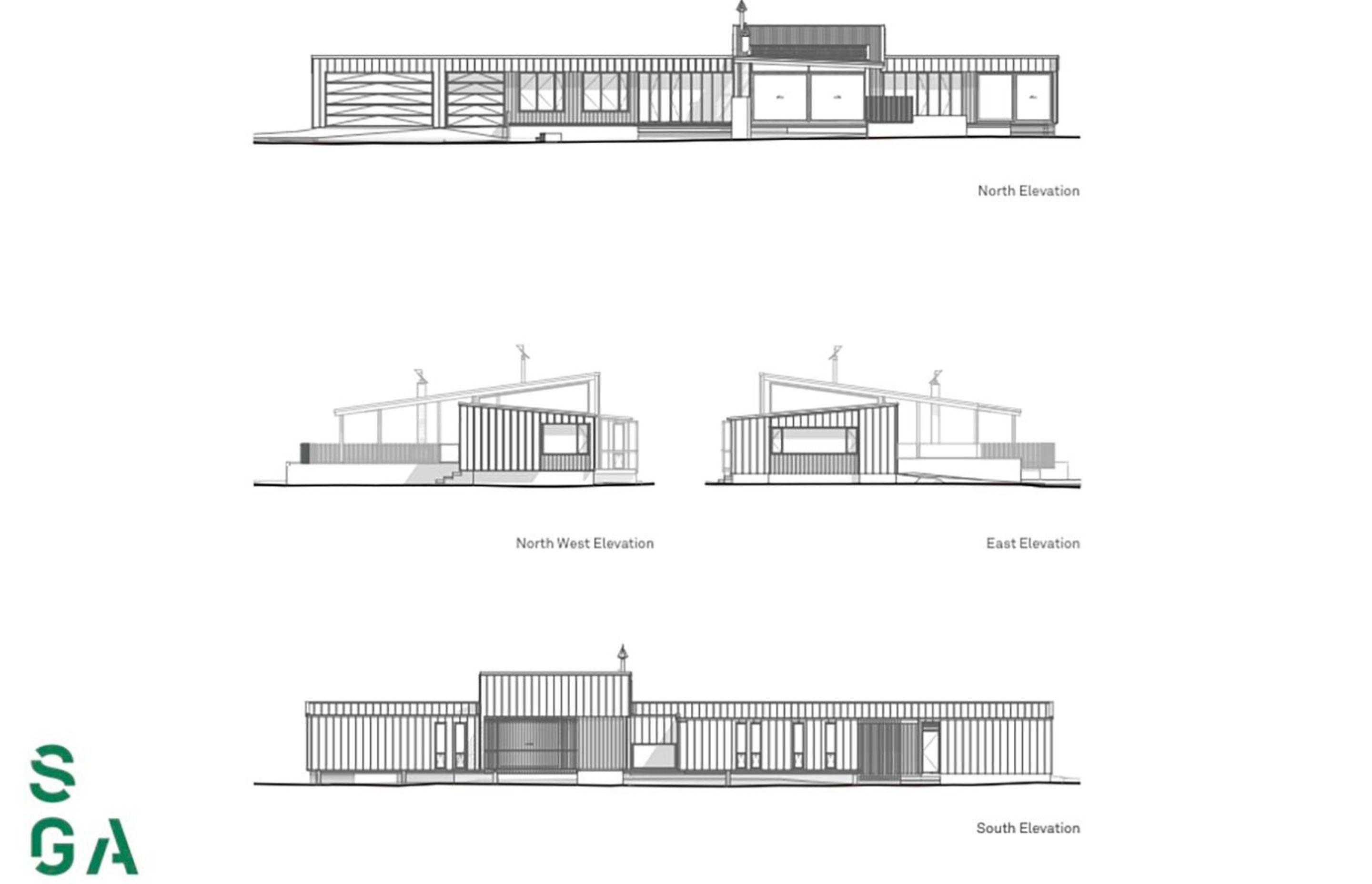 Elevations by SGA.