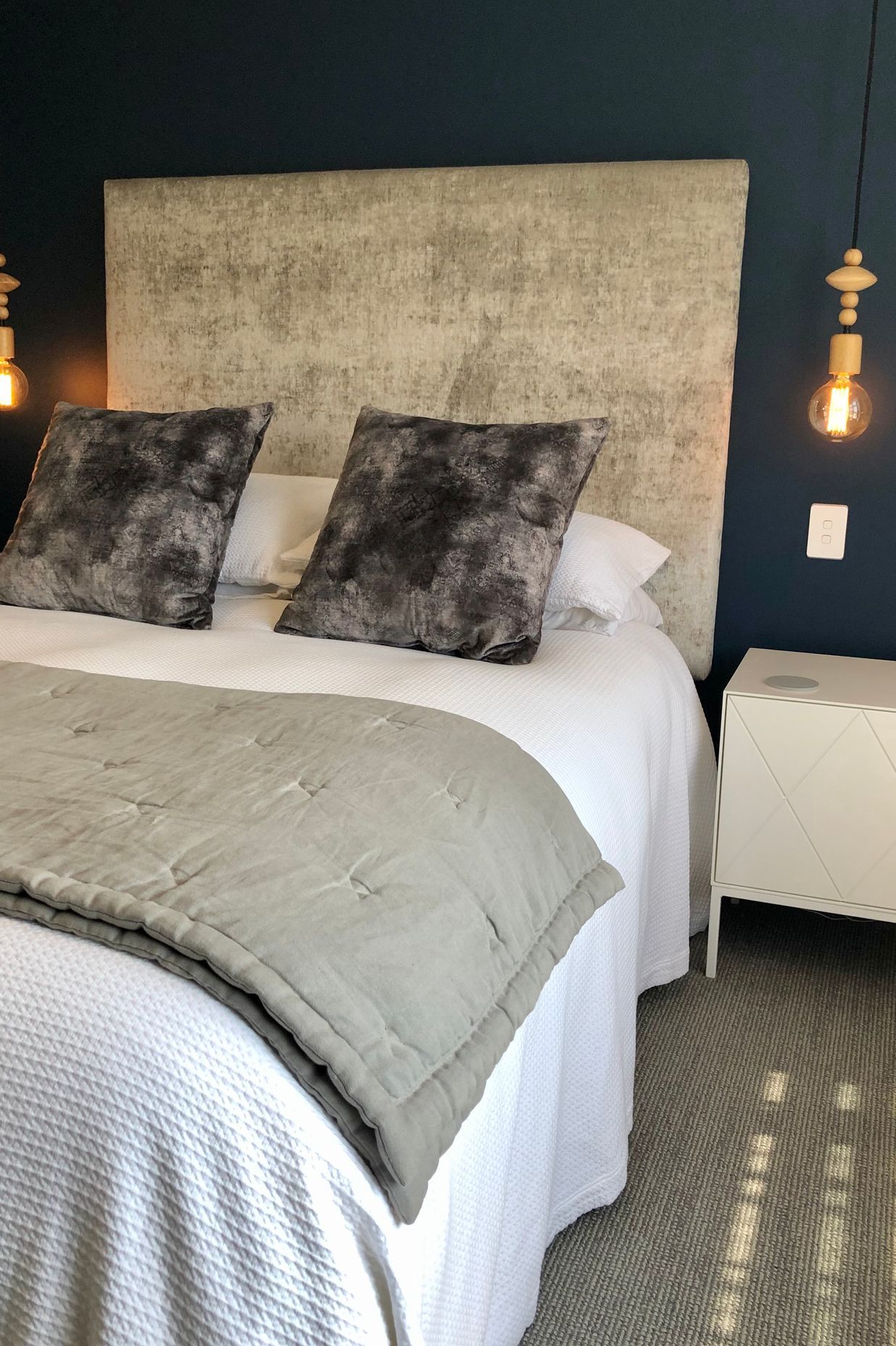 Master bedroom, featuring Mr&Mrs Ward custom cabinetry