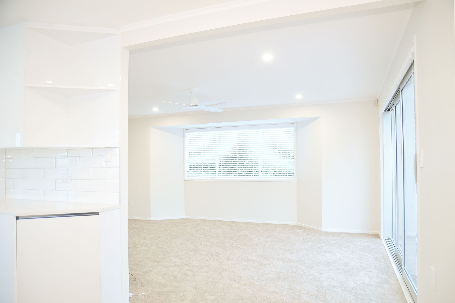 Flooring changed throughout the house. The entire house was plastered and re-painted.