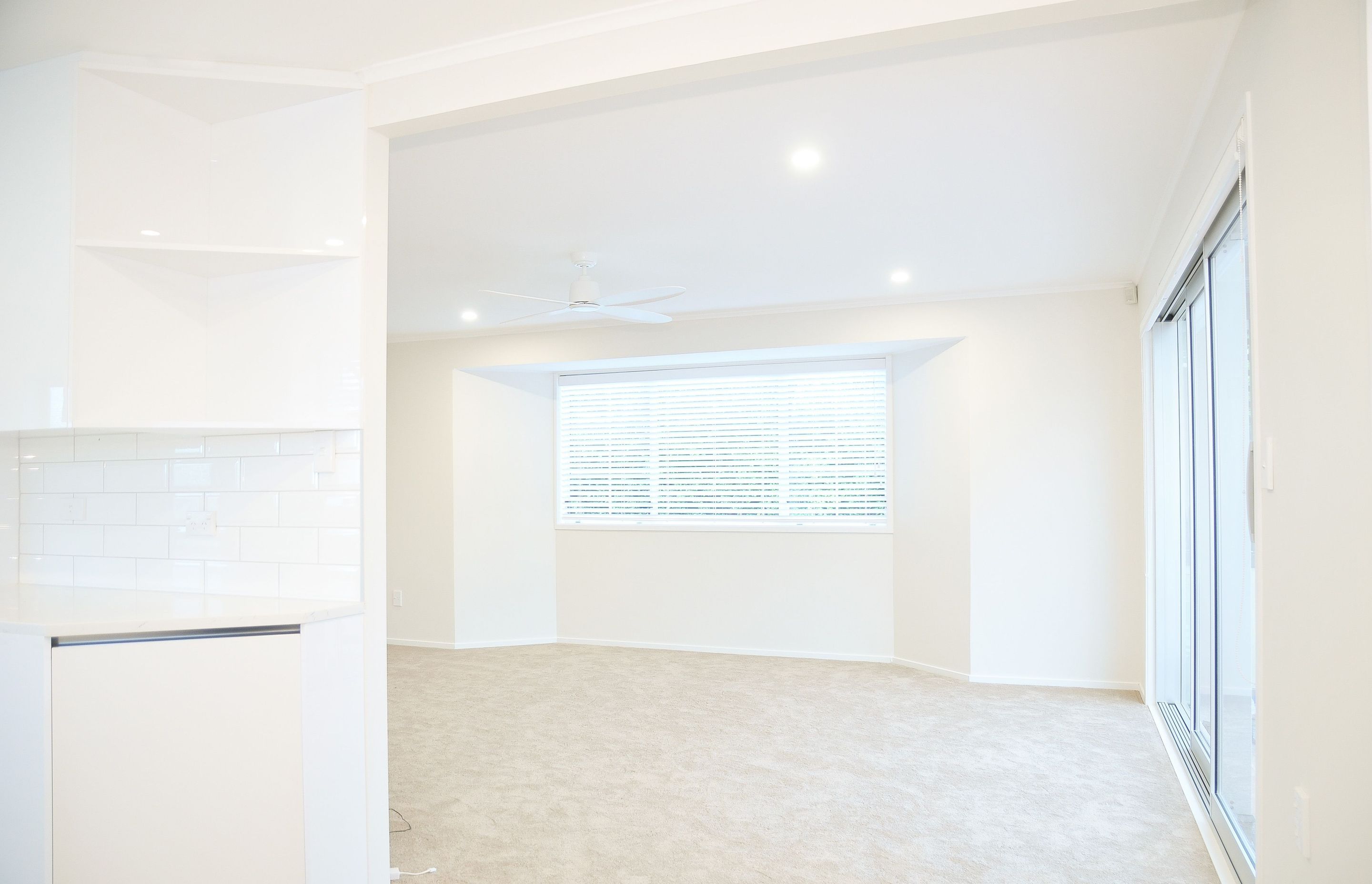 Flooring changed throughout the house. The entire house was plastered and re-painted. 